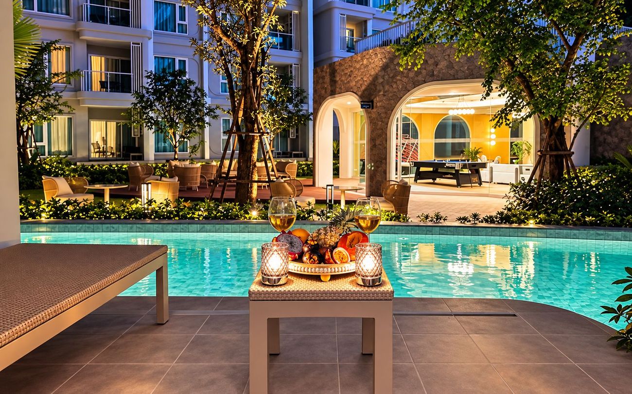 Poolside welcome for guests at a TVC Home managed residence in Phuket